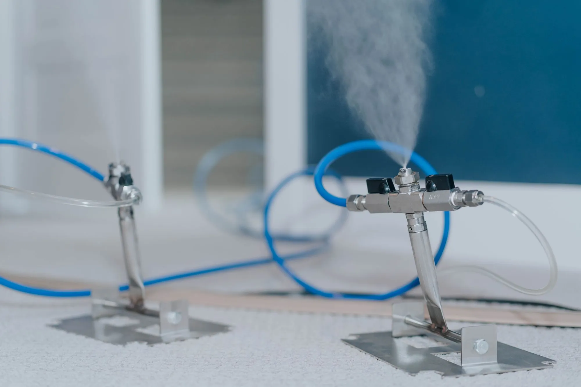 Patented VaPURE™ treatment being applied to treat mold